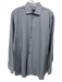 John Varvatos Size 15 Black & White Cotton Micro Button Up Long Sleeve Shirt Black & White / 15