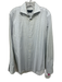 Bugatchi Size Est M Gray & White Cotton Plaid Button Up Men's Long Sleeve Shirt Gray & White / Est M