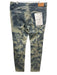 Purple - Brand NWT Size 38 Blue & Beige Cotton Blend Washed Jean Skinny Pants Blue & Beige / 38