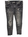 Purple - Brand Size 36 Faded Black Cotton Blend Distressed Skinny Jean Pants Faded Black / 36