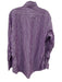 Etro Size 43 Purple & White Cotton Striped Button Up Men's Long Sleeve Shirt Purple & White / 43