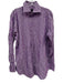 Etro Size 43 Purple & White Cotton Striped Button Up Men's Long Sleeve Shirt Purple & White / 43
