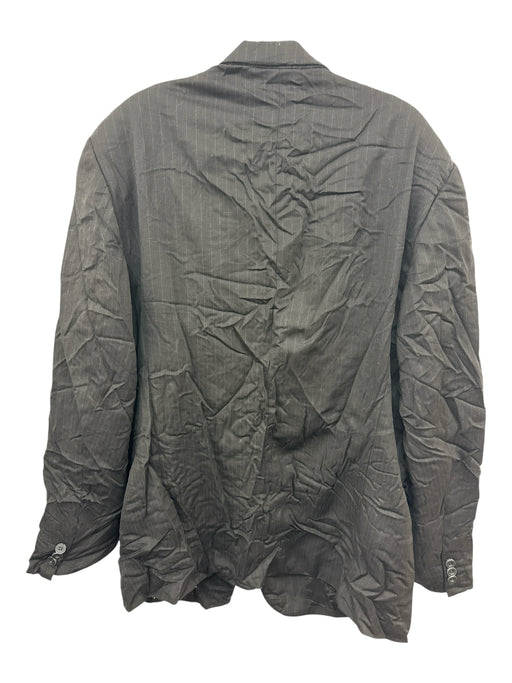 Versus Versace AS IS - vintage Size Est L Black Wool Blend Striped Blazer Jacket Black / Est L