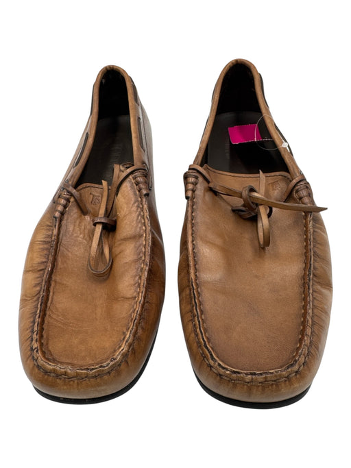 Tods Shoe Size 9.5 AS IS Brown Leather Solid Slip On Men's Shoes Brown / 9.5