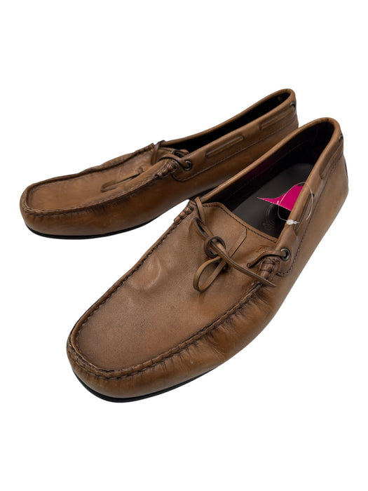 Tods Shoe Size 9.5 AS IS Brown Leather Solid Slip On Men's Shoes Brown / 9.5