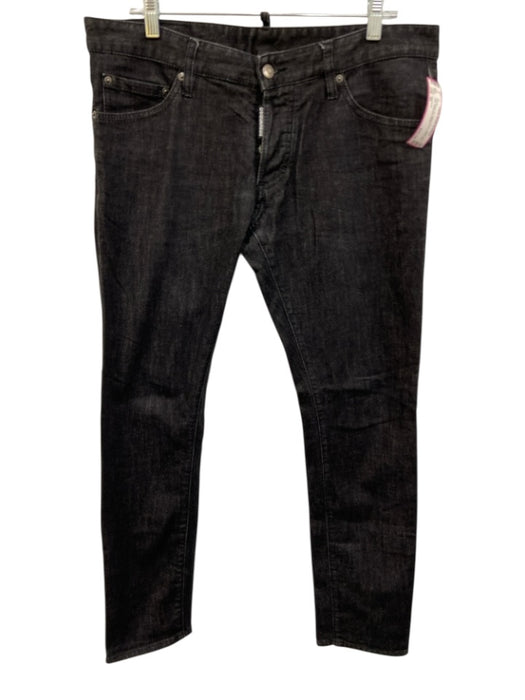 Dsquared Size 52 Dark Wash Cotton Blend Solid Slim Jean Men's Pants Dark Wash / 52