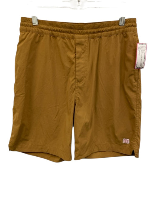 Topo Designs Size L Tan Synthetic Solid Athletic Men's Shorts Tan / L