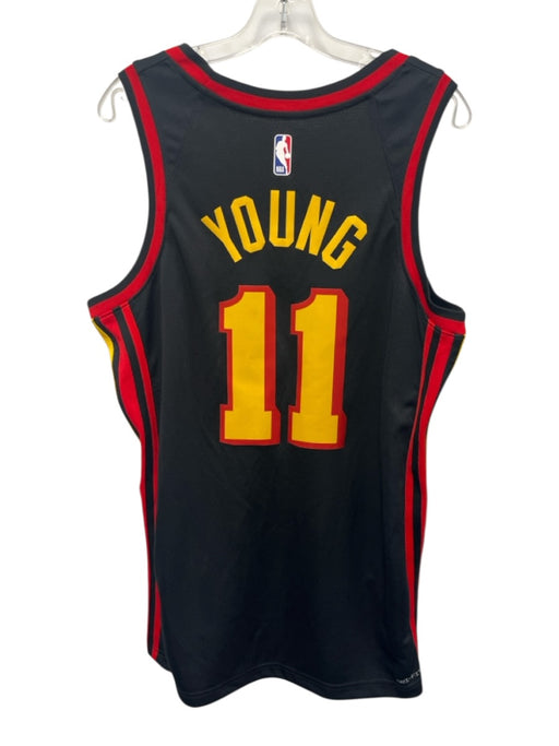Jordan Size L Black, Red & Yellow Polyester Jersey Men's Short Sleeve Black, Red & Yellow / L