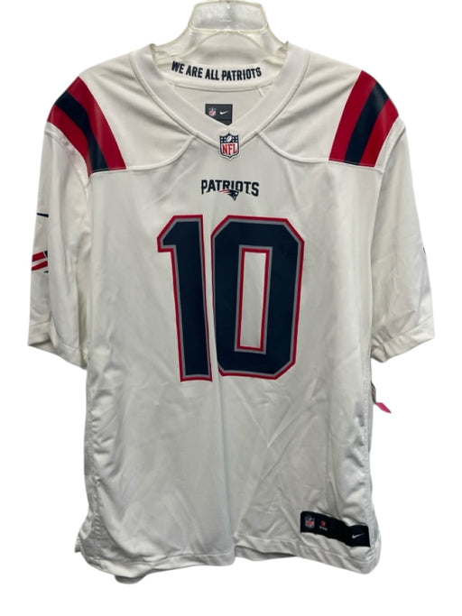 Nike Size XL White, Red & Blue Polyester Jersey Men's Short Sleeve White, Red & Blue / XL