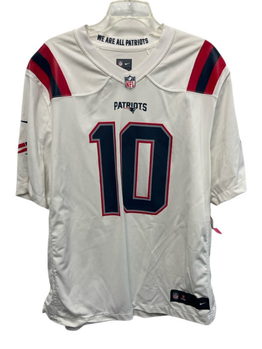 Nike Size XL White, Red & Blue Polyester Jersey Men's Short Sleeve White, Red & Blue / XL
