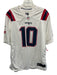 Nike Size XL White, Red & Blue Polyester Jersey Men's Short Sleeve White, Red & Blue / XL