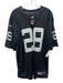 Nike Size XL Black & Silver Polyester Jersey Men's Short Sleeve Black & Silver / XL