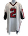 Reebok AS IS Size 56 White, Red & Black Polyester Jersey Men's Short Sleeve White, Red & Black / 56