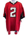 Reebok Size 54 Red, Black & White Polyester Jersey Men's Short Sleeve Red, Black & White / 54
