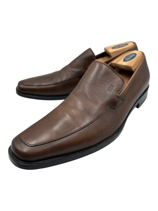 Boss Shoe Size 10 AS IS Brown Leather Solid Men's Shoes Brown / 10