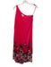 Ted Baker Size S / 1 Hot Pink & Multi Polyester Metallic Thread Pleated Dress Hot Pink & Multi / S / 1
