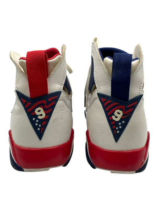 Jordan Shoe Size 11 AS IS Blue & Red Leather Color Block Sneaker Men's Shoes Blue & Red / 11