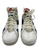Jordan Shoe Size 11 AS IS Blue & Red Leather Color Block Sneaker Men's Shoes Blue & Red / 11