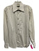 Gucci Size 14.5 Tan Cotton Twill Button Up Miltered Men's Long Sleeve Shirt Tan / 14.5