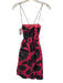 Kate Spade Size 4 Pink & Black Floral Abstract Rhinestone Sleeveless Dress Pink & Black / 4