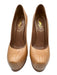 Yves Saint Laurent Shoe Size 38 Beige Patent Leather Shiny Platform Pumps Beige / 38
