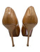 Yves Saint Laurent Shoe Size 38 Beige Patent Leather Shiny Platform Pumps Beige / 38