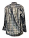 Gucci Size 15.5 Gray & Green Silk Plaid Shacket Men's Long Sleeve Shirt Gray & Green / 15.5