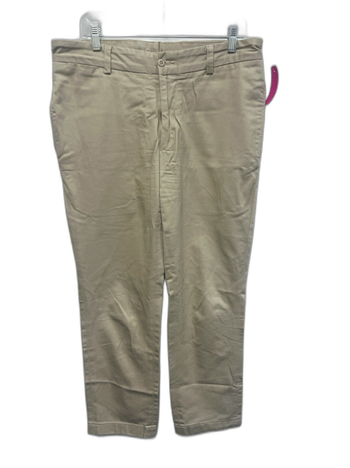 Jack Donneley Size 35 Beige Cotton Solid Khaki Slim Men's Pants Beige / 35