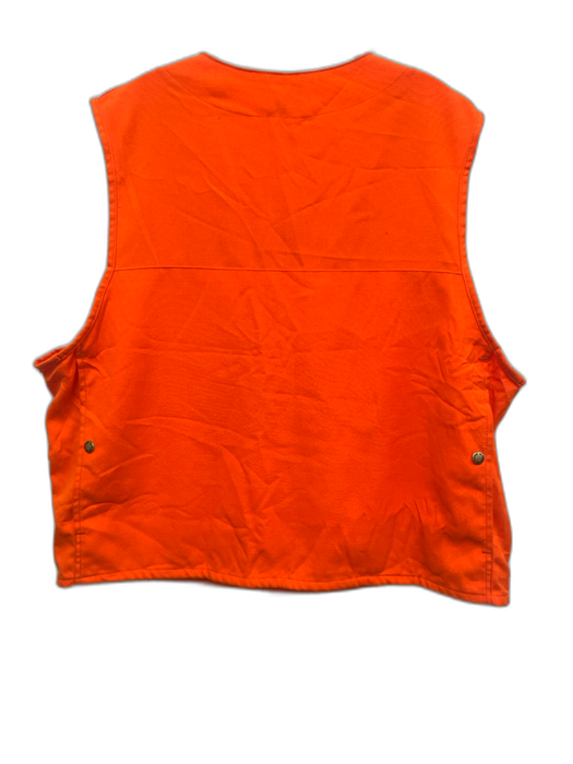 Filson Size 46 Orange Acrylic Buttons Men's Vest Orange / 46