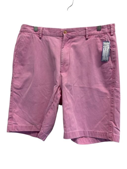 Peter Millar Size 34 Pink Cotton Solid Khaki Men's Shorts Pink / 34