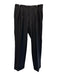 Santorelli Size 36 Dark Gray Wool Solid Pleats & Cuffs Dress Men's Pants Dark Gray / 36