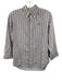 Ralph Lauren Size 6 Purple & Green Cotton Striped Long Sleeve Button Up Top Purple & Green / 6