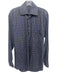 Burberry London Size S Gray & Blue Cotton Abstract Button Up Long Sleeve Shirt Gray & Blue / S