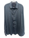 Ted Baker Size 7 Blue & White Cotton Blend Medallion Button up Long Sleeve Shirt Blue & White / 7