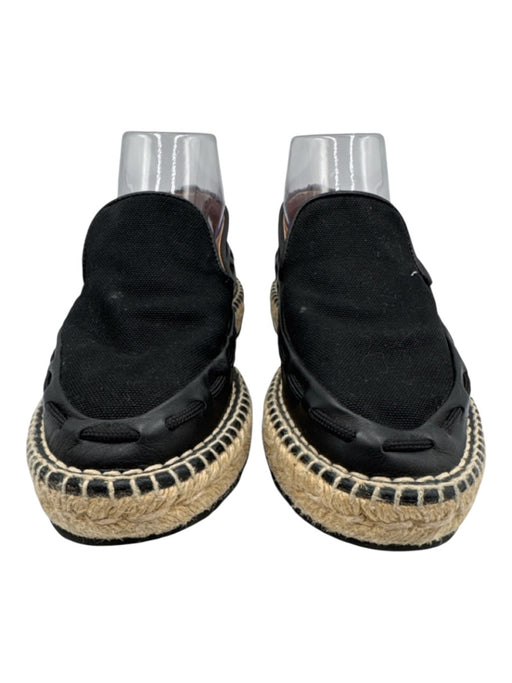 Bottega Veneta Shoe Size 37 Black & Beige Canvas Upper Laced Detail Sneakers Black & Beige / 37