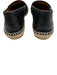 Gucci Shoe Size 36 Black & Beige Leather Upper Guccissima embossed Espadrille Black & Beige / 36