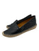 Gucci Shoe Size 36 Black & Beige Leather Upper Guccissima embossed Espadrille Black & Beige / 36
