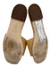Tory Burch Shoe Size 5.5 Beige Leather Upper Logo Silver Tone Detail Sandals Beige / 5.5