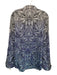 Robert Graham Size XL Purple & Blue Print Cotton Blend Paisley Long Sleeve Shirt Purple & Blue Print / XL
