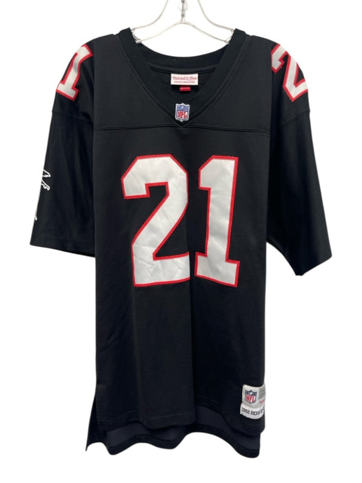 Mitchell & Ness Size 44 Black & White Synthetic Football Jersey Short Sleeve Black & White / 44