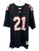 Mitchell & Ness Size 44 Black & White Synthetic Football Jersey Short Sleeve Black & White / 44