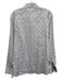 Robert Graham Size XL White & Blue Cotton Abstract Button Up Long Sleeve Shirt White & Blue / XL