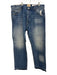 Gallery Dept. Size 36 med light wash Cotton Washed Distressed Straight Pants med light wash / 36