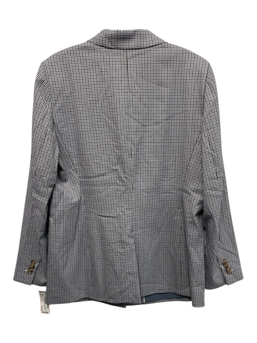 Lafayette 148 Size 12 Blue, White, Brown Polyamide Blend Long Sleeve Jacket Blue, White, Brown / 12