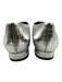 Aquatalia Shoe Size 9 Silver Pointed Toe Croc Embossed Block Heel metallic Flats Silver / 9