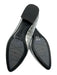 Aquatalia Shoe Size 9 Silver Pointed Toe Croc Embossed Block Heel metallic Flats Silver / 9
