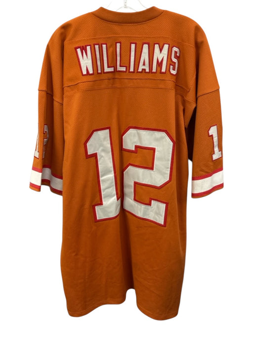 Mitchell & Ness Size 42 Orange Synthetic Mesh Football Jersey Men's Short Sleeve Orange / 42