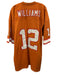 Mitchell & Ness Size 42 Orange Synthetic Mesh Football Jersey Men's Short Sleeve Orange / 42
