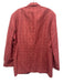 Boss Red Cotton Blend Plaid 2 Button Men's Blazer Red / 44L