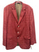 Boss Red Cotton Blend Plaid 2 Button Men's Blazer Red / 44L